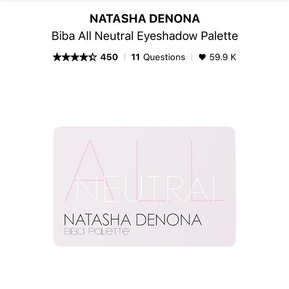 BNIB Natasha Denona Biba Palette - Picture 5 of 6